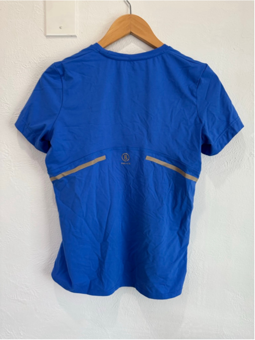 Women's Bogner Fire + Ice Blue Gold Short Sleeve Tee S